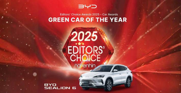 BYD Sealion 6 đạt danh hiệu Green Car of the Year 2025